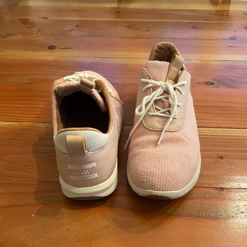 Pink Toms tennis shoes
